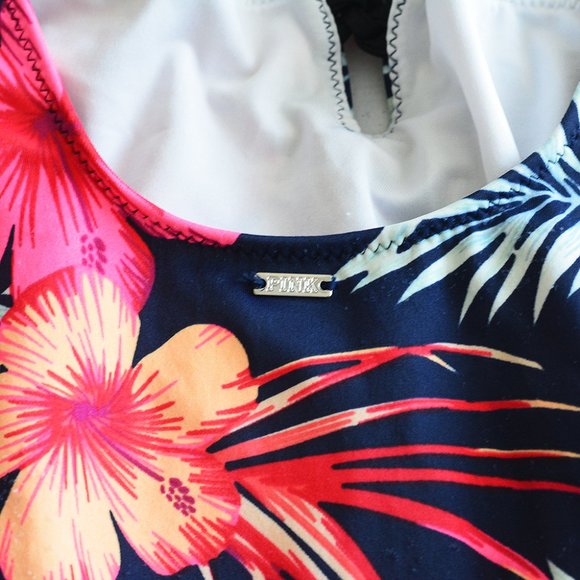 Victoria's‎ Secret PINK Tropical Lace Up One Piece - Picture 4 of 8